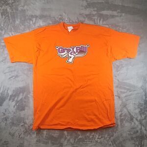 Vtg T-shirt Local Sports Team Gray Bill Mens 2xl Orange "Love God, Love People"